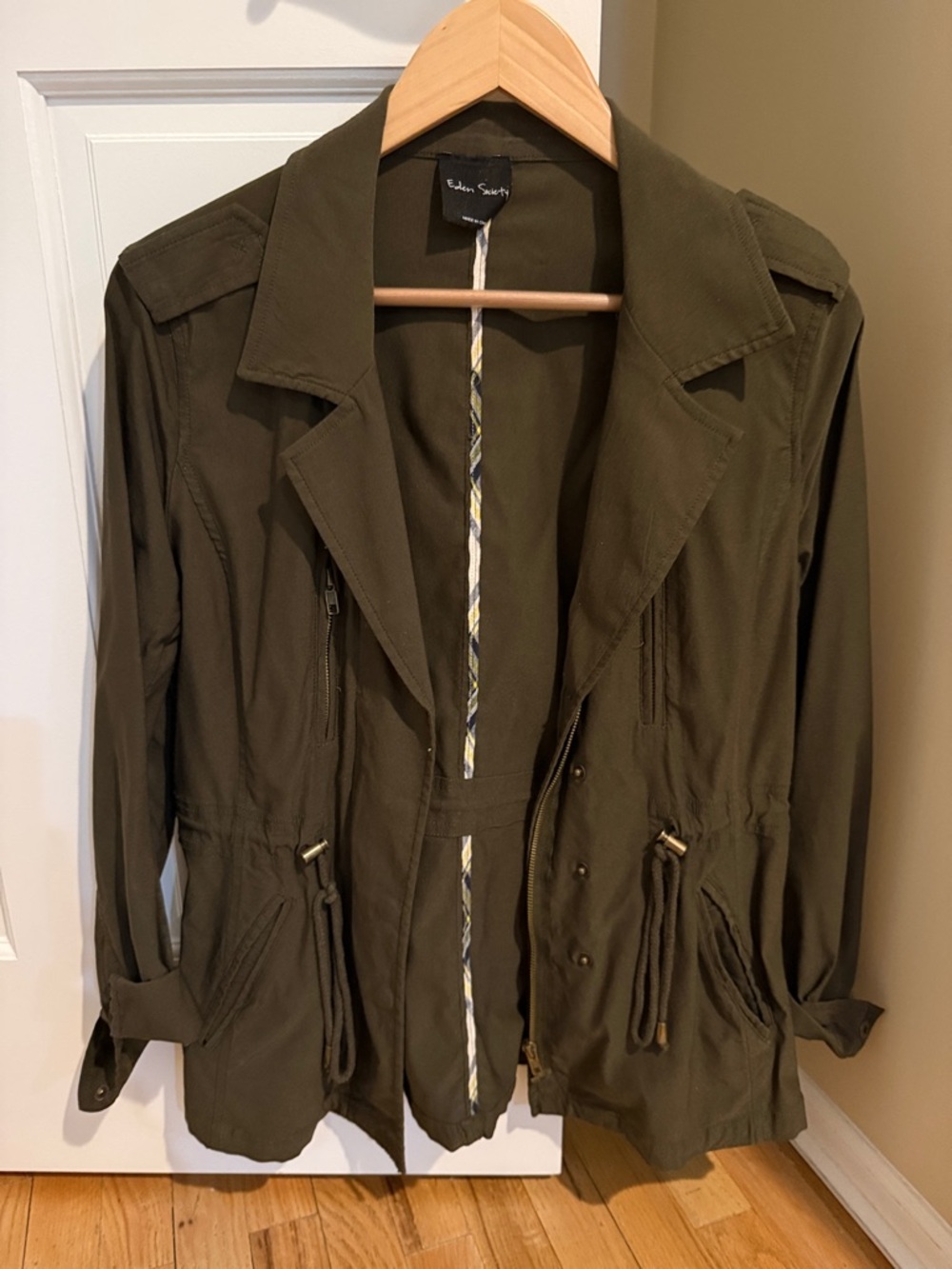 Eden & Ivy Olive Utility Field Jacket